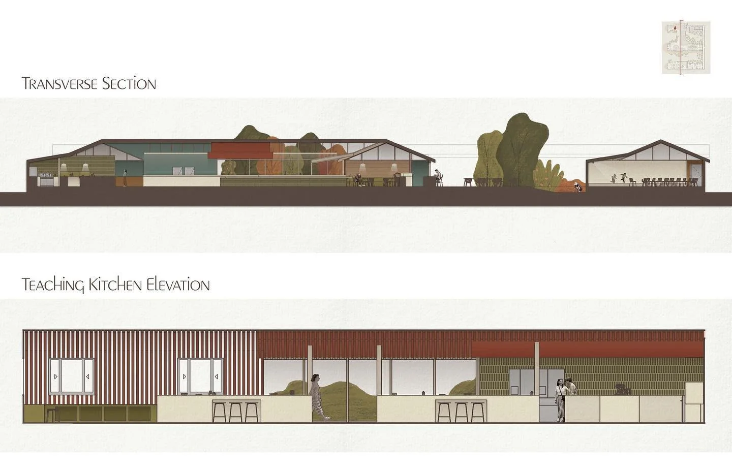 Sections, elevations, and detail drawings

PROJECT: Feeding Folklore
CLASS: ID Studio 7; Spring 2023
SOFTWARE: revit, photoshop, procreate