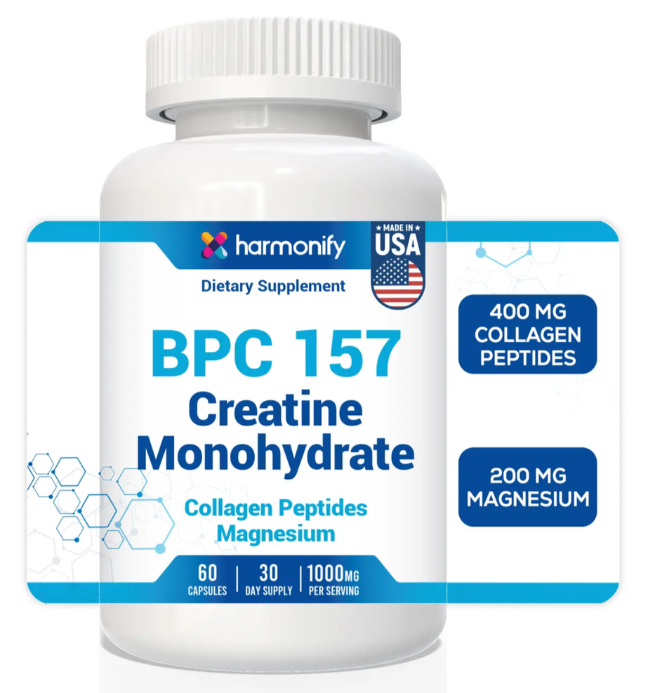 Enhanced Recovery: Supports joint and tendon repair, muscle recovery, and post-workout inflammation management.

Collagen & Creatine Powered: Includes 400mg Collagen Peptides for skin, joint, and tissue health, plus 400mg Creatine Monohydrate for per
