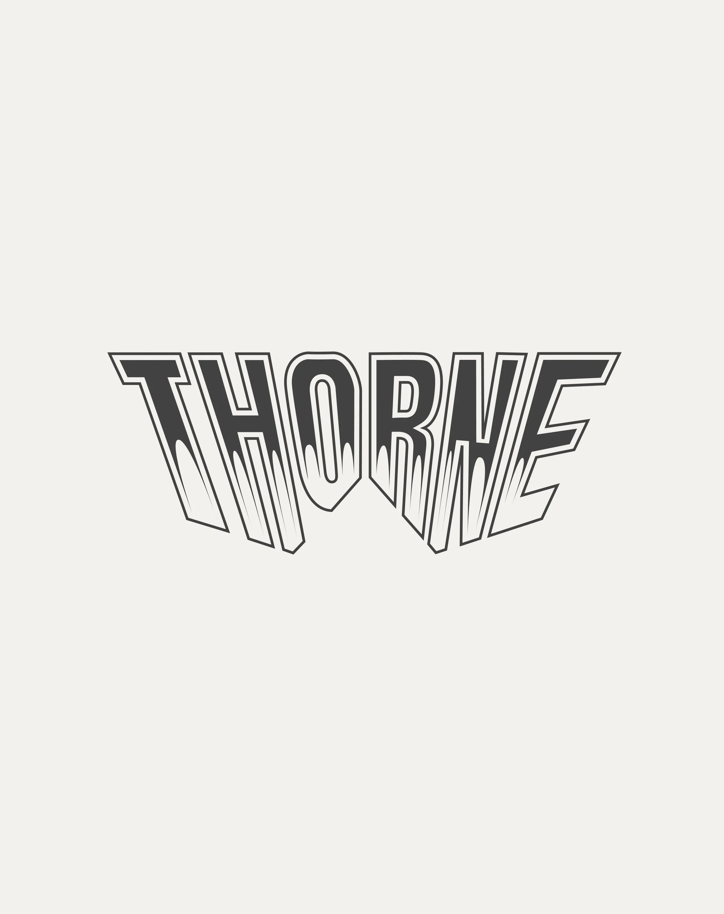 Logo for the band thorne