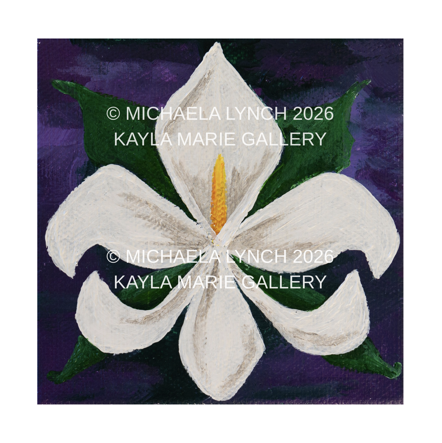 'Calla Lily Fleur De Lis' - print