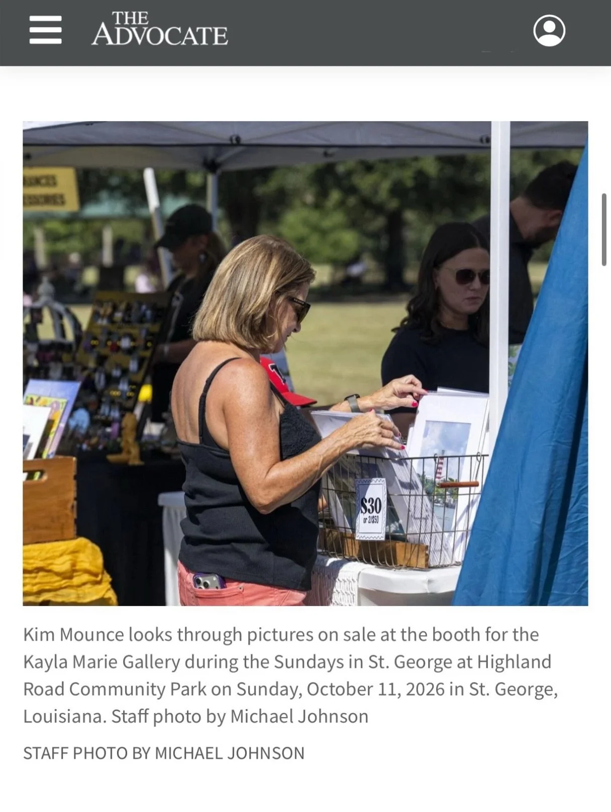 So cool to see some lovely shoppers at my booth in @theadvocatebr !

#batonrouge #louisiana #artist #artmarket #buymyart