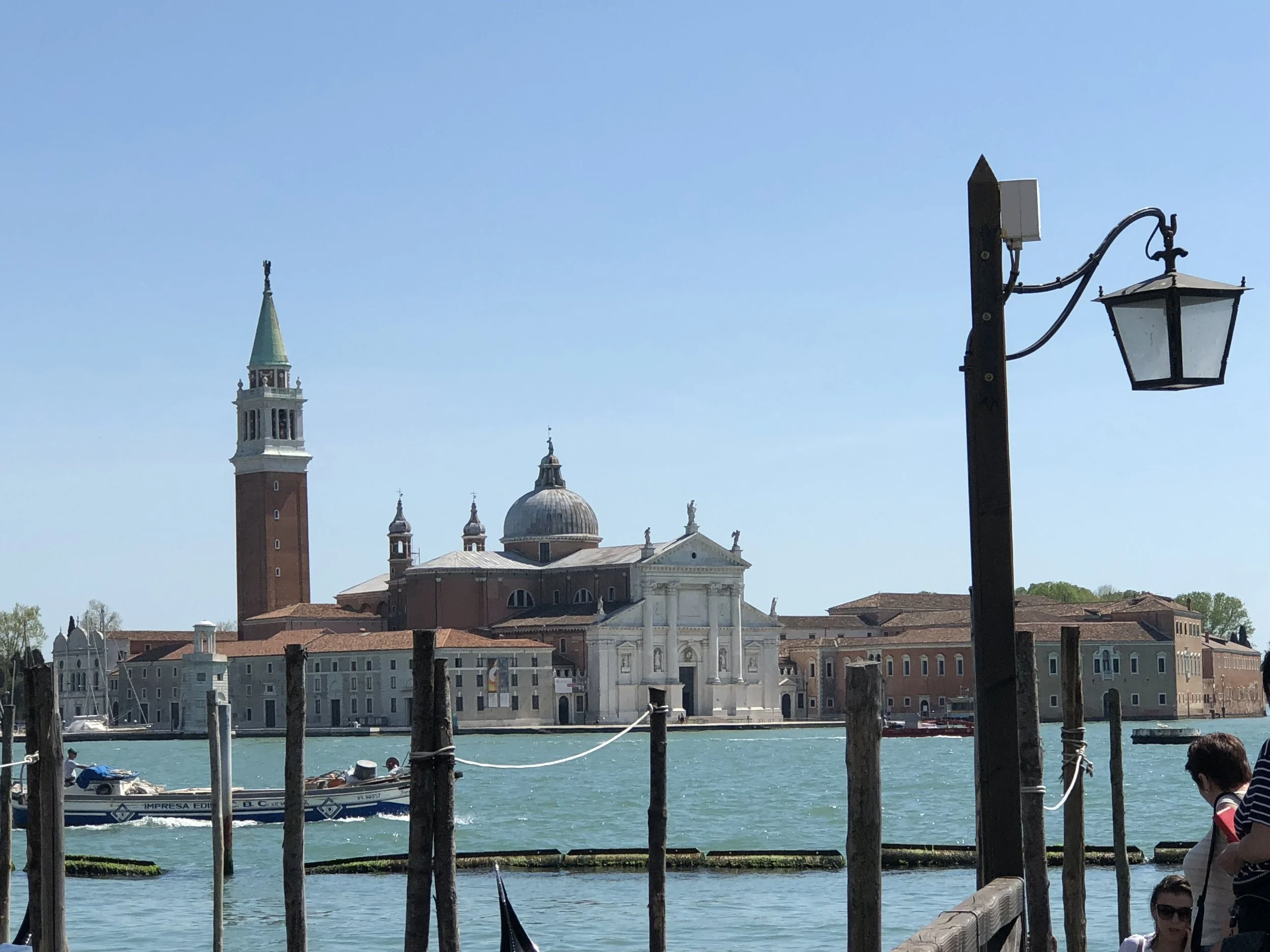 View of San Giorgio Maggiore lagoon at sunset in Venice, Italy — luxury Europe travel planning by Olivia Blaire Travel