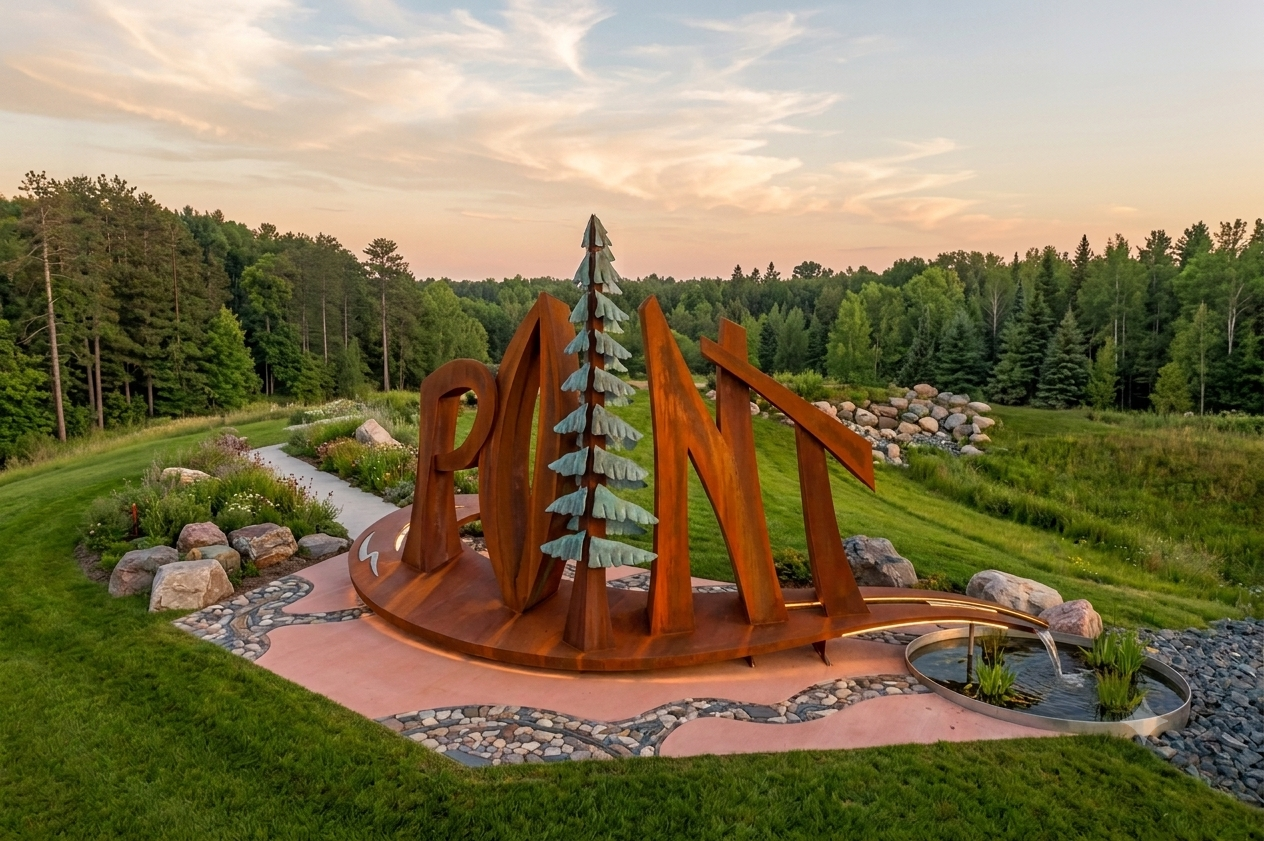 A picture of a Stevens Point Monument