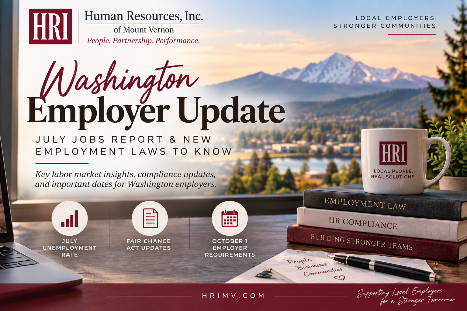 Washington Employer Update: July Jobs Report and New Employment Laws to Know