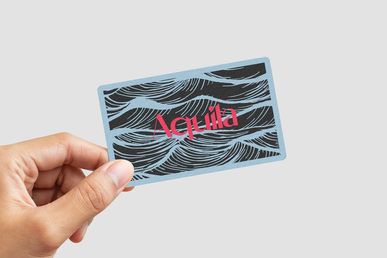 Rounded corners business card