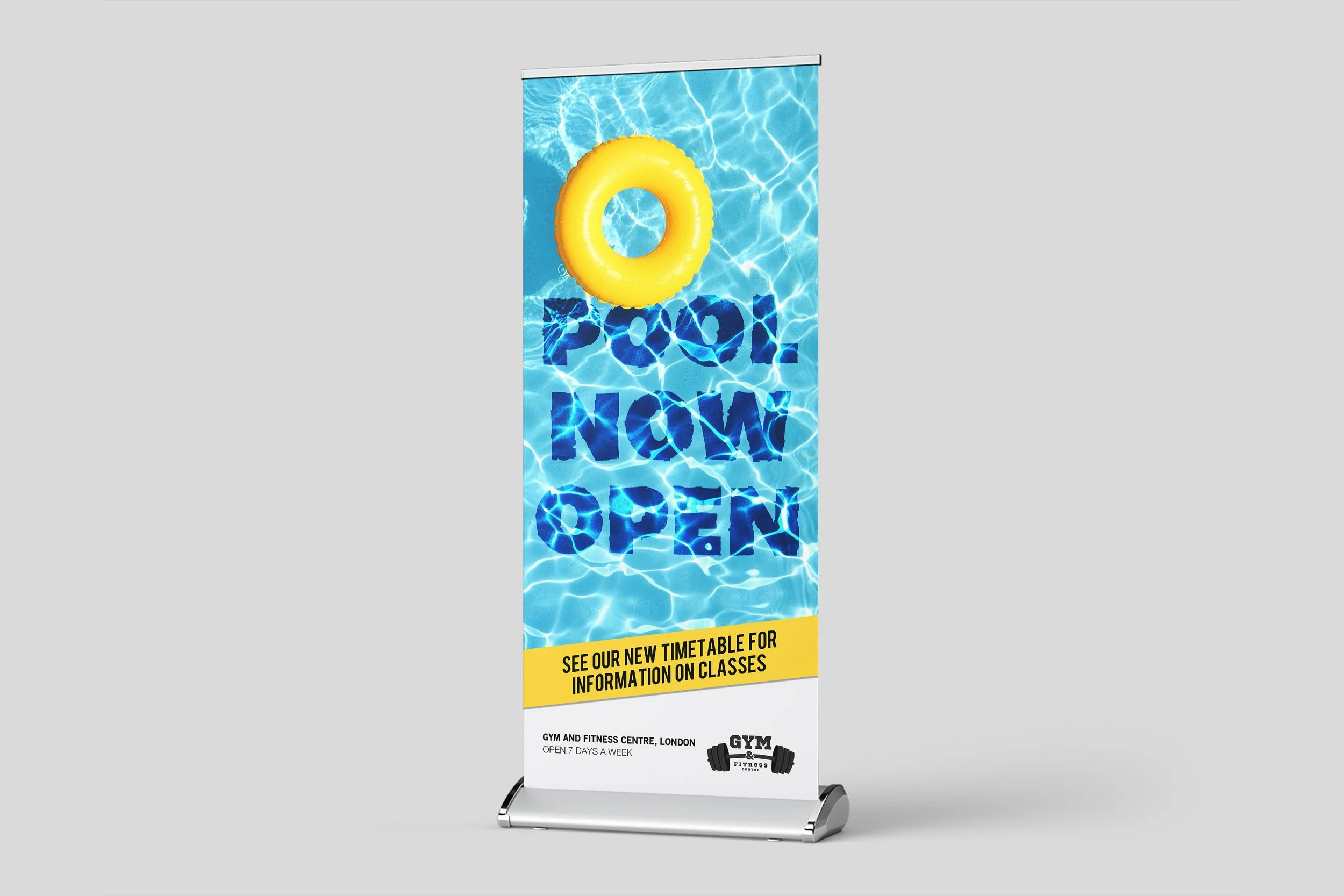 Premium roller banner