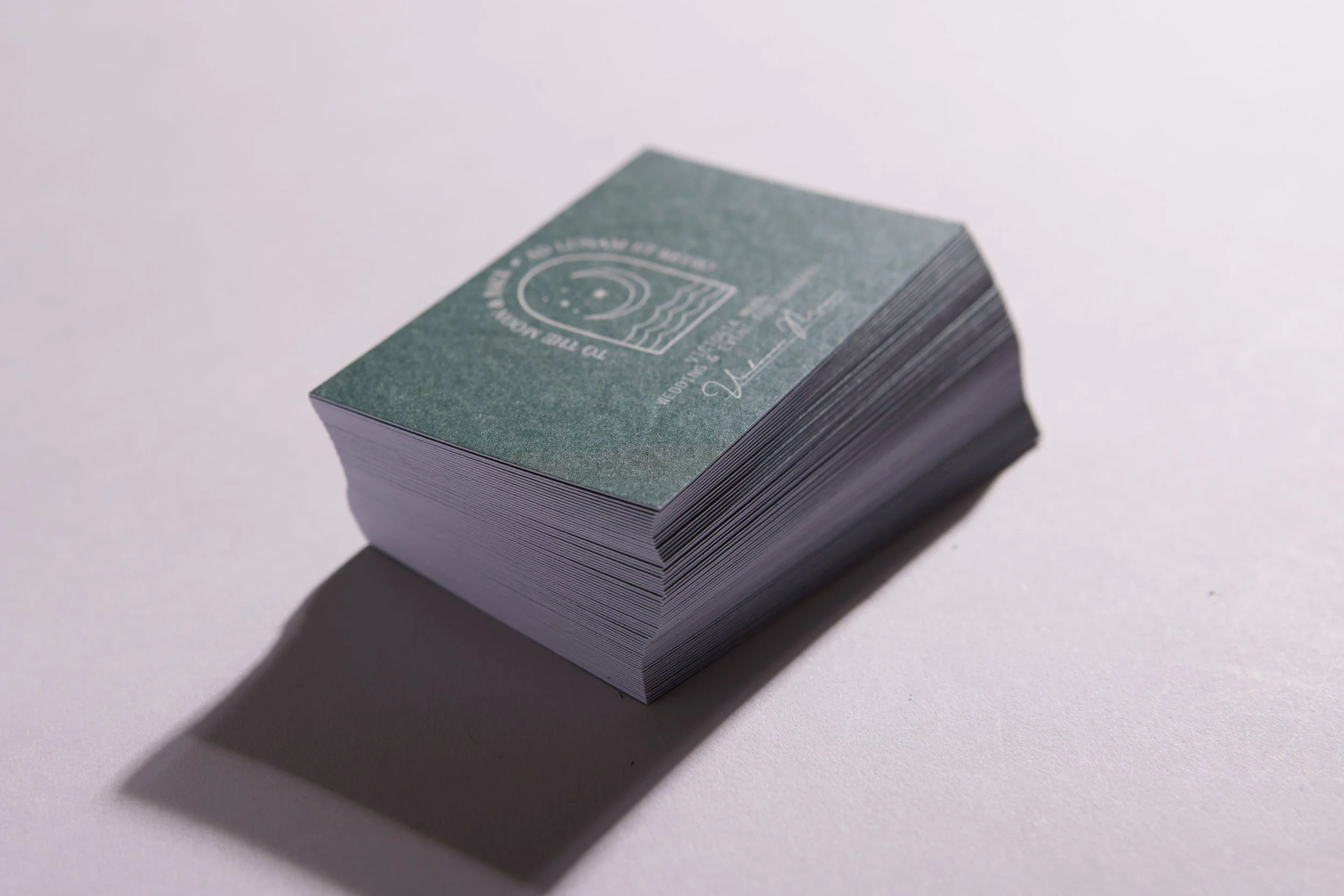 Uncoated business card