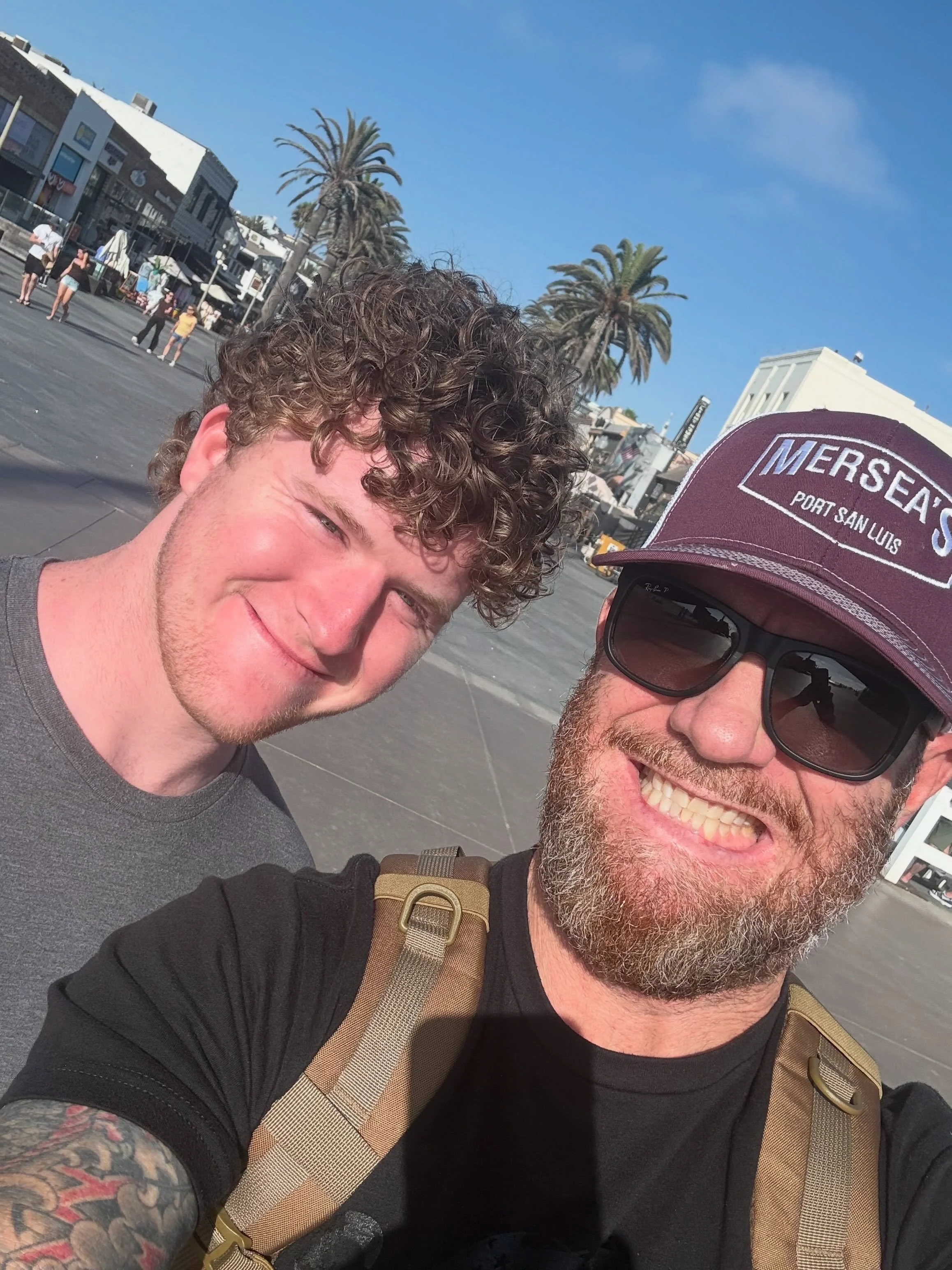 Jim &amp; Ben absolutely crushed the 10-mile fellowship walk from Hermosa Beach to Marina del Rey today! 💪 Ben is an absolute beast and thrives in group activities. Days like these are what it&rsquo;s all about&mdash;building confidence, connection,