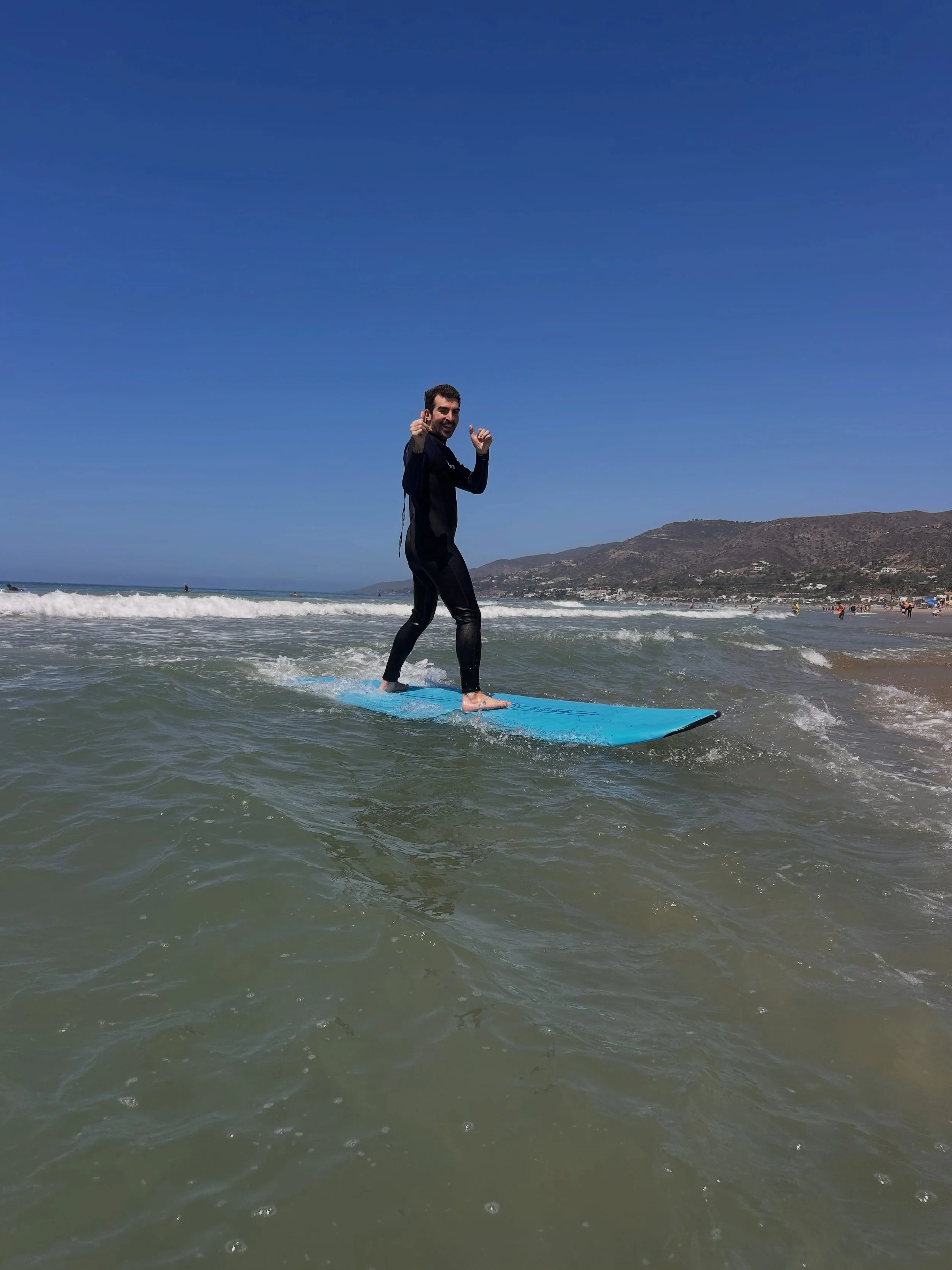 Big thank you to @pelicanoceantherapy for always taking care of our guy @armand_sahyoun 🤙🌊 Nothing better than Zuma on a Saturday with uncle JP, big shout out to @tayblack14 for being the coolest mentor around. Surf&rsquo;s up! 🏄&zwj;♂️