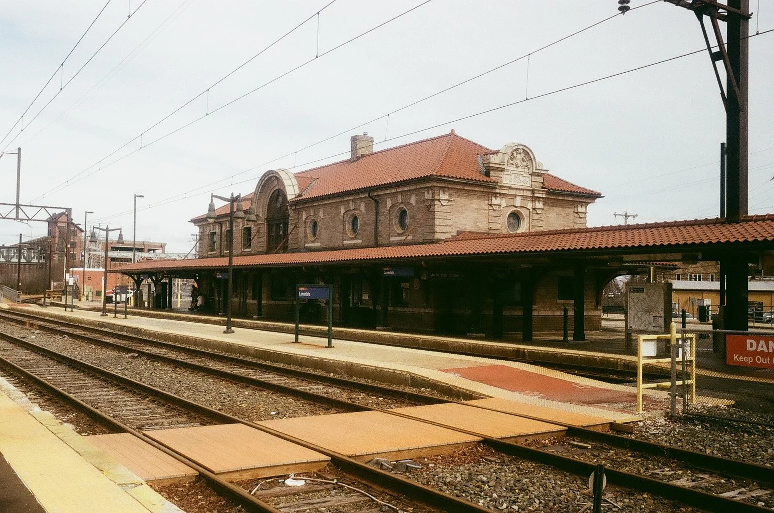 SEPTA Station, Landsdale - Leica IIIf Elmar 50mm f3.5