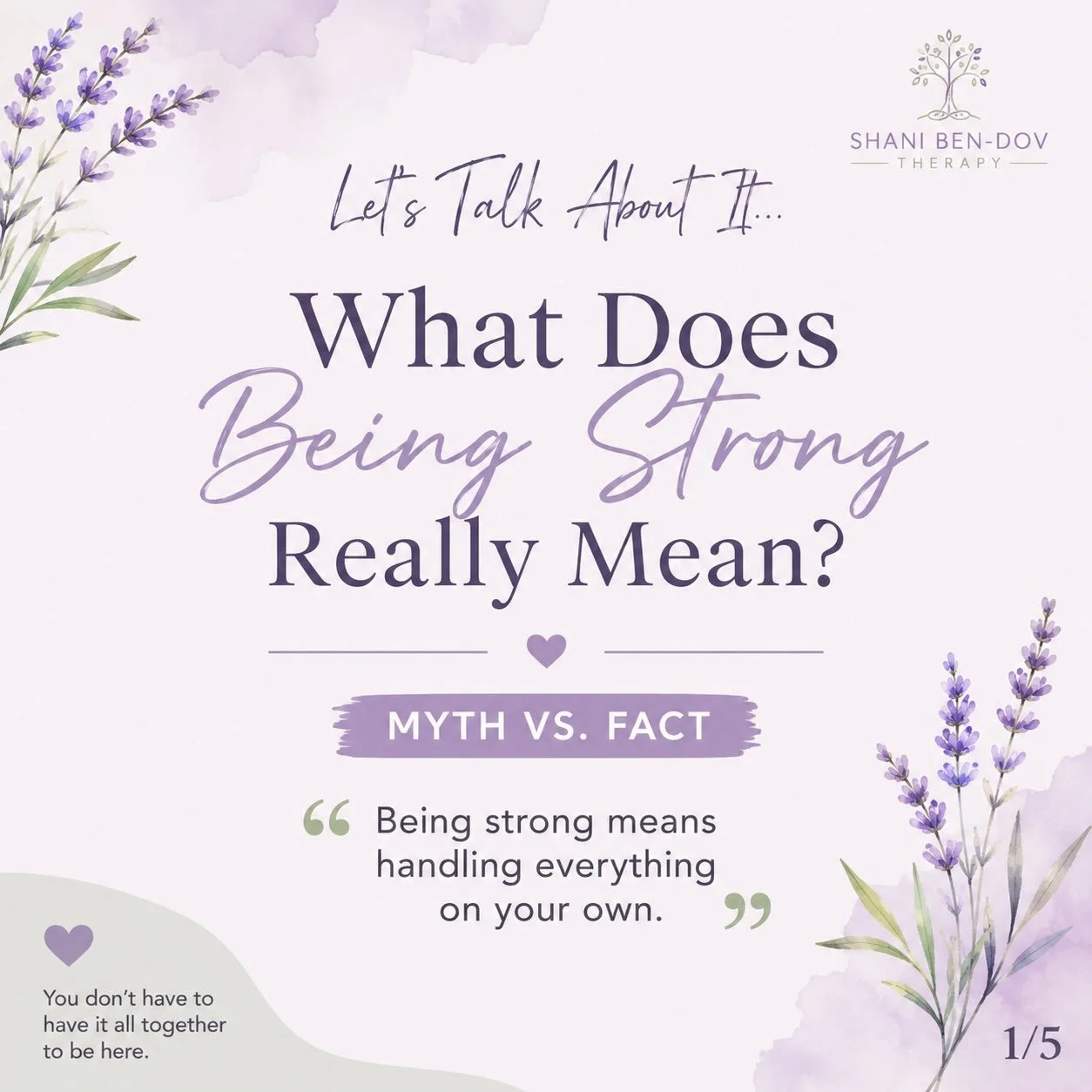💜 Let&rsquo;s Talk About It&hellip;

What does being strong really mean?

For many of us, strength was never modeled as asking for help.

It looked like pushing through.
Holding everything together.
Taking care of everyone else.
Pretending we were o