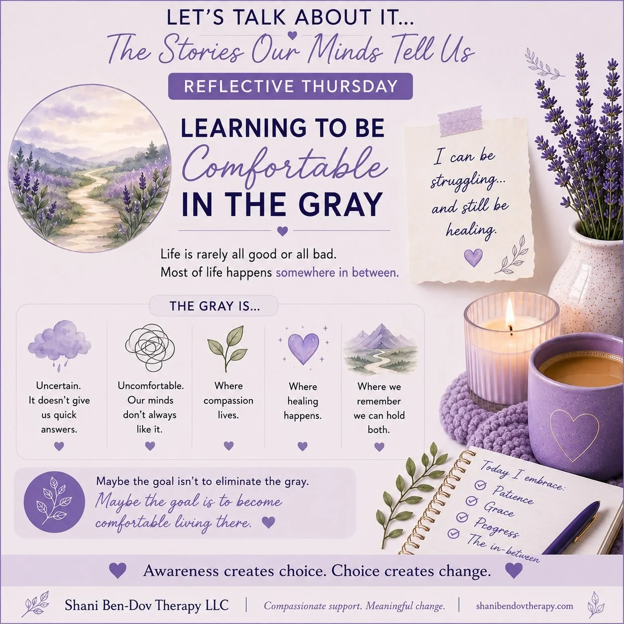 💜 Reflective Thursday

One of the hardest lessons I&rsquo;ve learned, both personally and professionally, is that life rarely fits into the neat categories our minds prefer.

We want certainty.

We want clear answers.

We want things to be either go