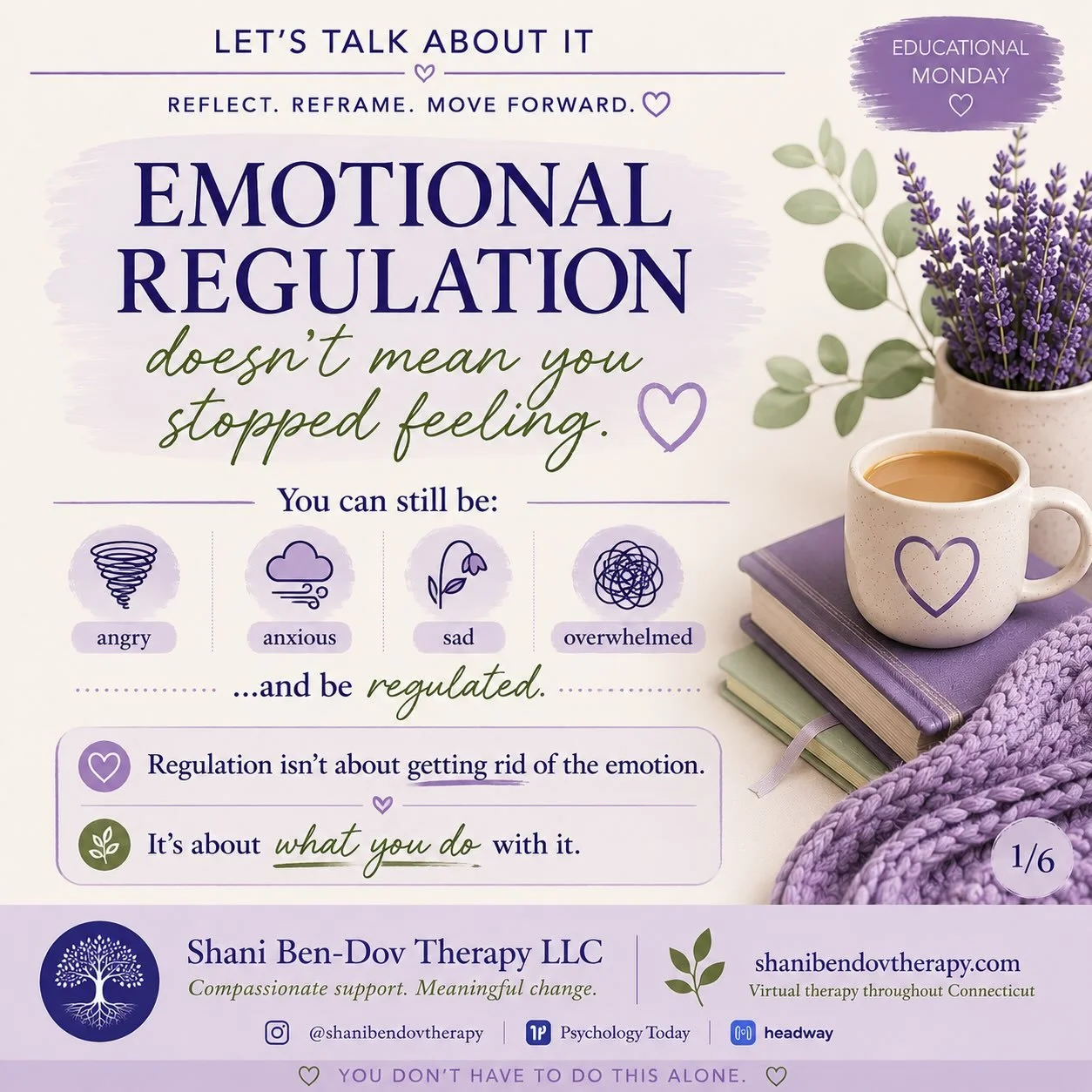 Emotional regulation doesn&rsquo;t mean you stopped feeling.

I think that&rsquo;s one of the biggest misconceptions we have about what it means to be &ldquo;regulated.&rdquo;

We tend to picture regulation as calm. No tears. No anger. No anxiety. No
