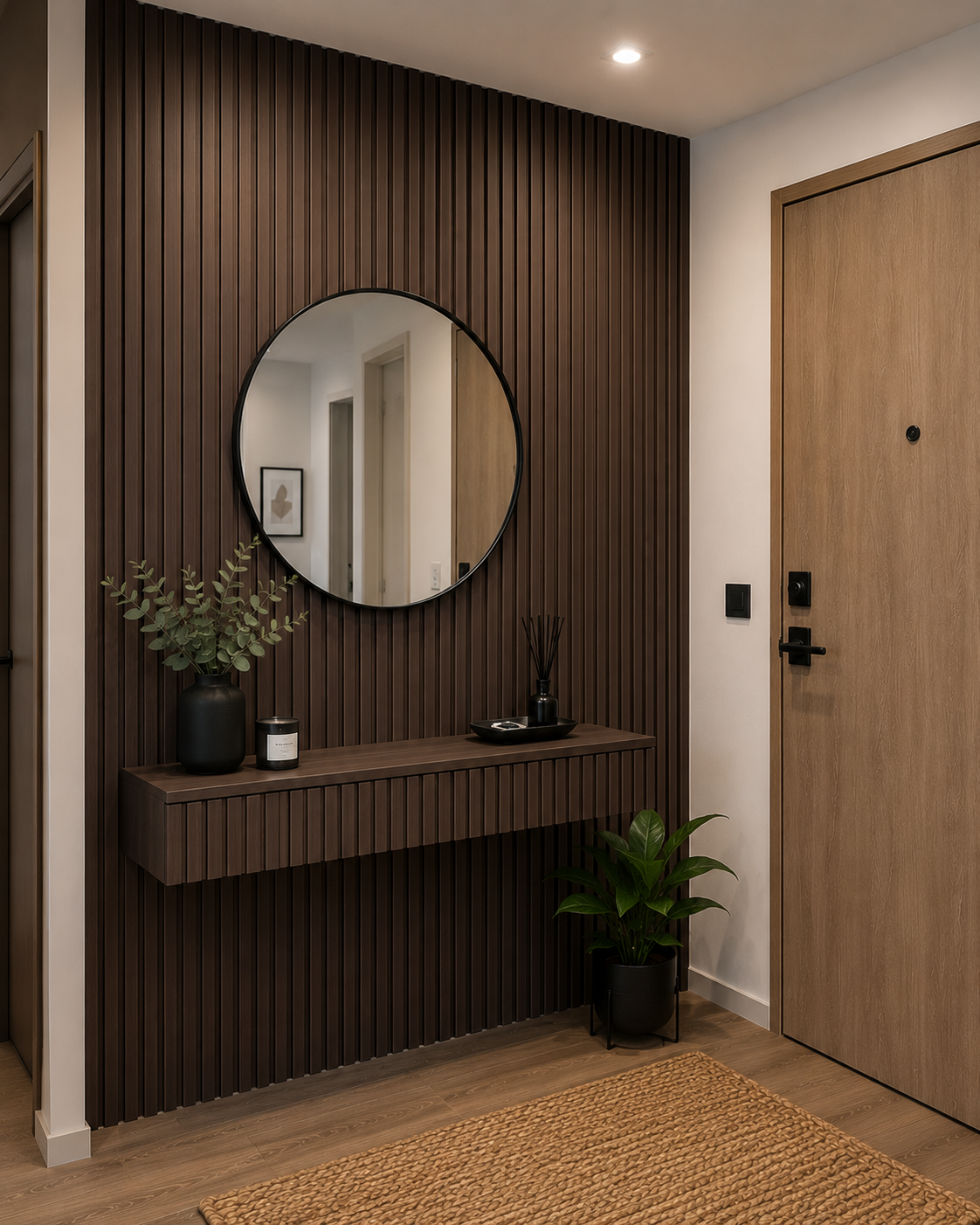 LAMINA WPC MADERA OSCURA