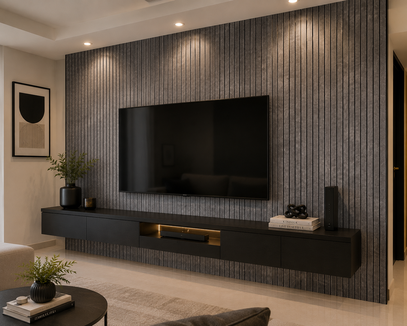 LAMINA WPC PREMIUM NEGRO VETEADO