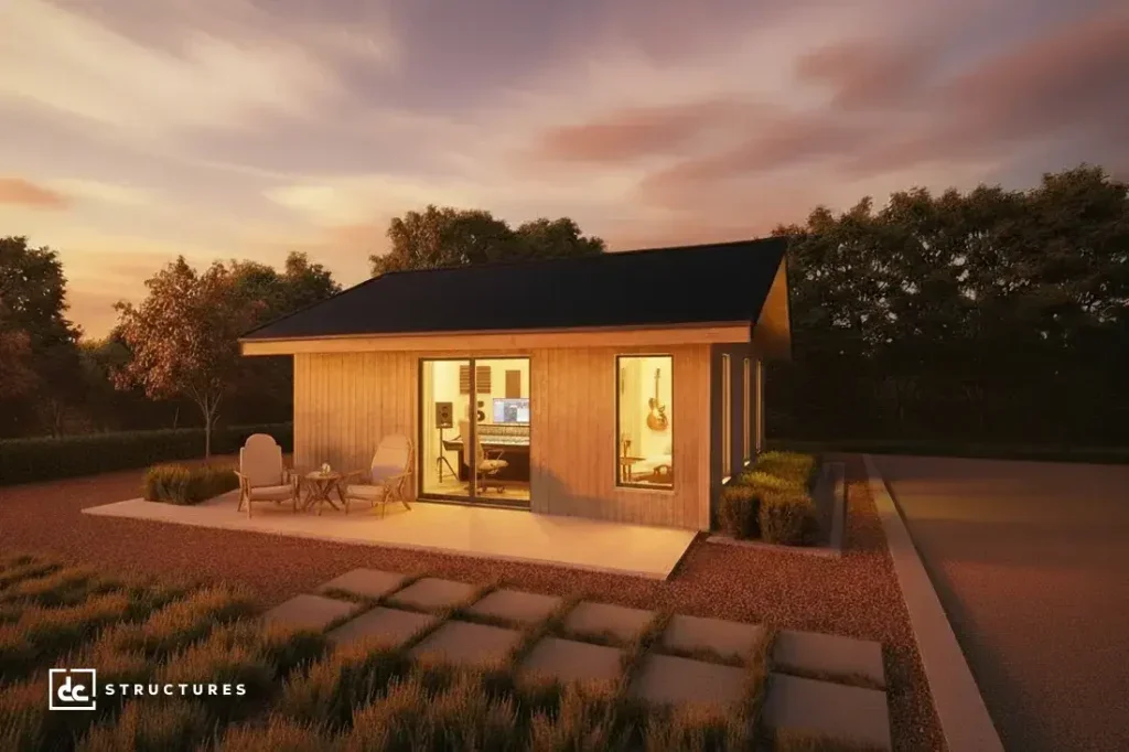 An AI-enhanced rendering of an ADU in Santa Barbara, California.