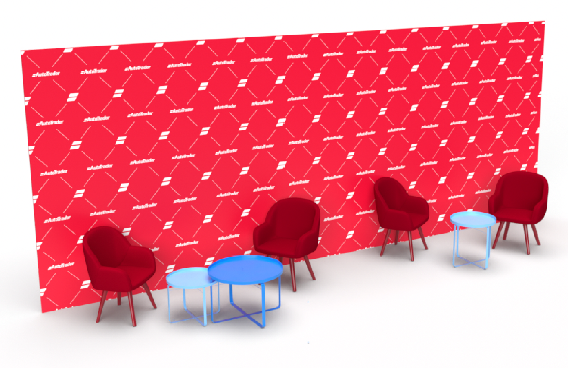 3D render design made on Adobe Dimension. Unused work for branded event.
