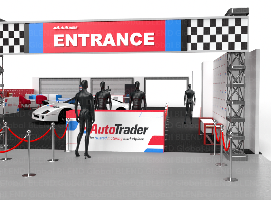 3D render design made on Adobe Dimension. Unused work for branded event.