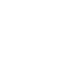 Outline of a construction worker wearing a hard hat with a brick wall.