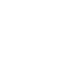 A simple line drawing of seven people standing side by side, all holding a mug in front of them.