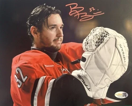 Brandon Bussi Carolina Hurricane's Signed 8x10 Photo with JSA Cert!