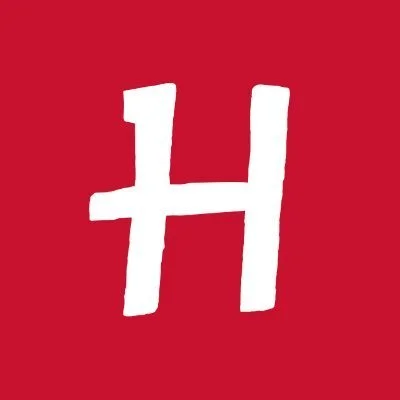 Homage Logo White letter 'H' on a red background.
