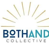 Logo for Both Hands Collective with a sunburst design above the text