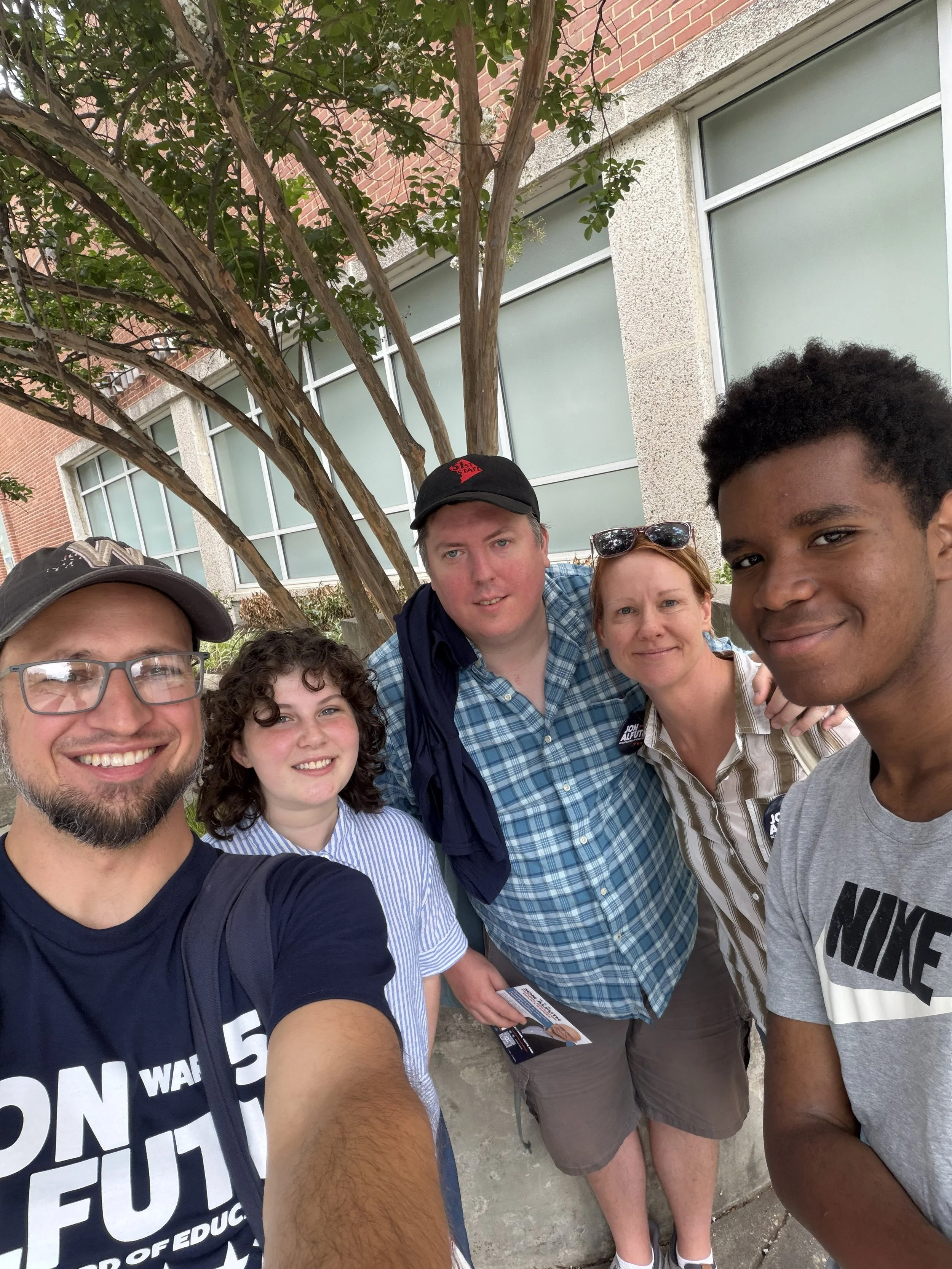 Our first canvass in North Michigan Park!