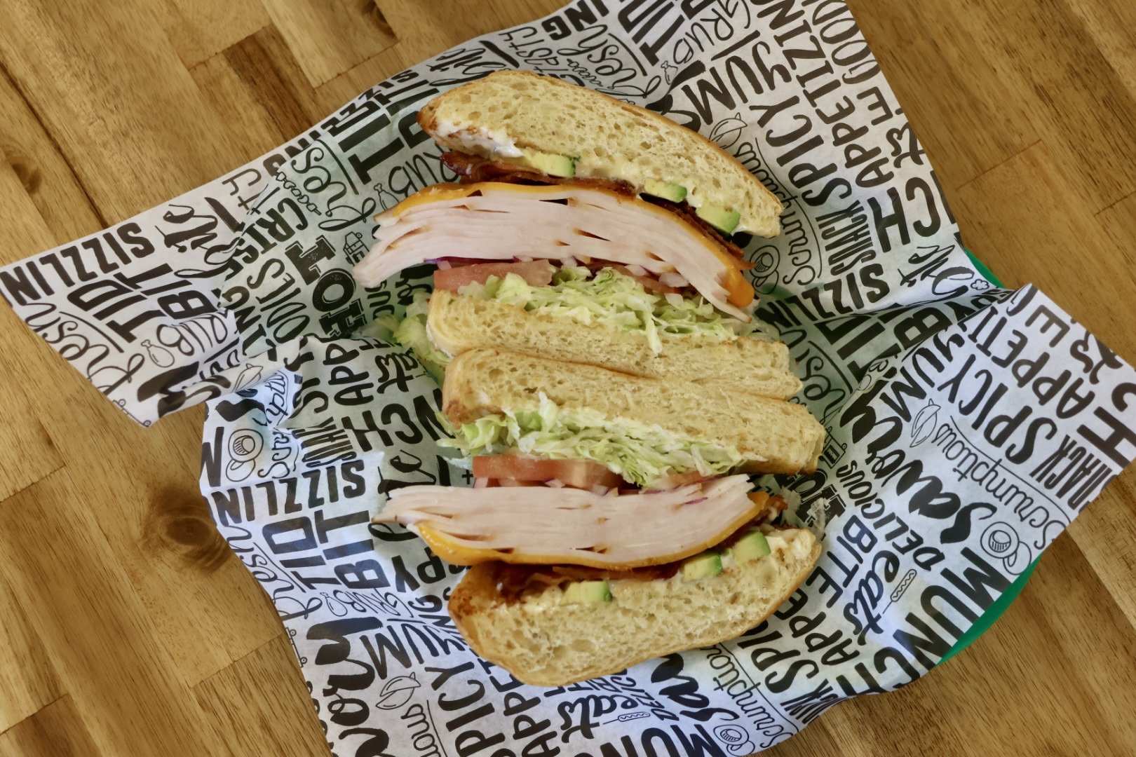 Fresh stacked sandwich from Stacked & Tossed in the Shreveport-Bossier and Haughton area.