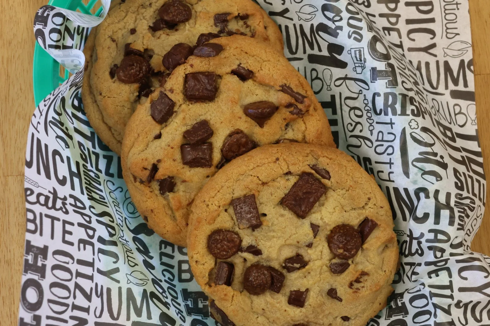 Fresh-baked cookies from Stacked & Tossed, serving Shreveport, Bossier City and Haughton, Louisiana.