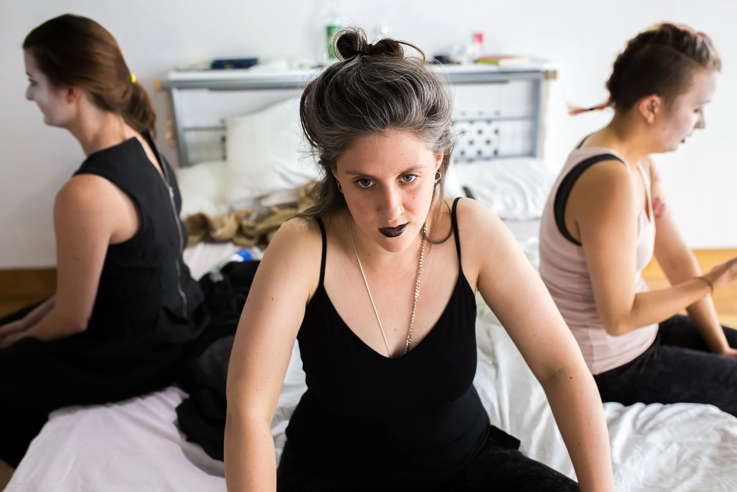 Our season’s finale, 'Medea', was Wendy Haines’ re-imagining of the most notorious violent woman of all. This time we set up an installation inspired by Tracy Emin’s famous unmade bed. Audiences were locked into the gallery with a Medea split between