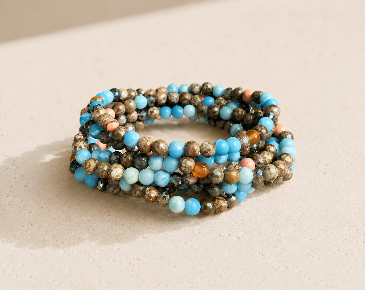 Azure Coast Bracelet Stack