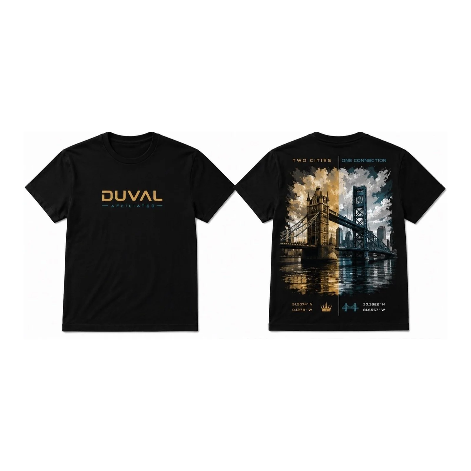 LondonMainStreet Bridge Connect Tee Mens Blk