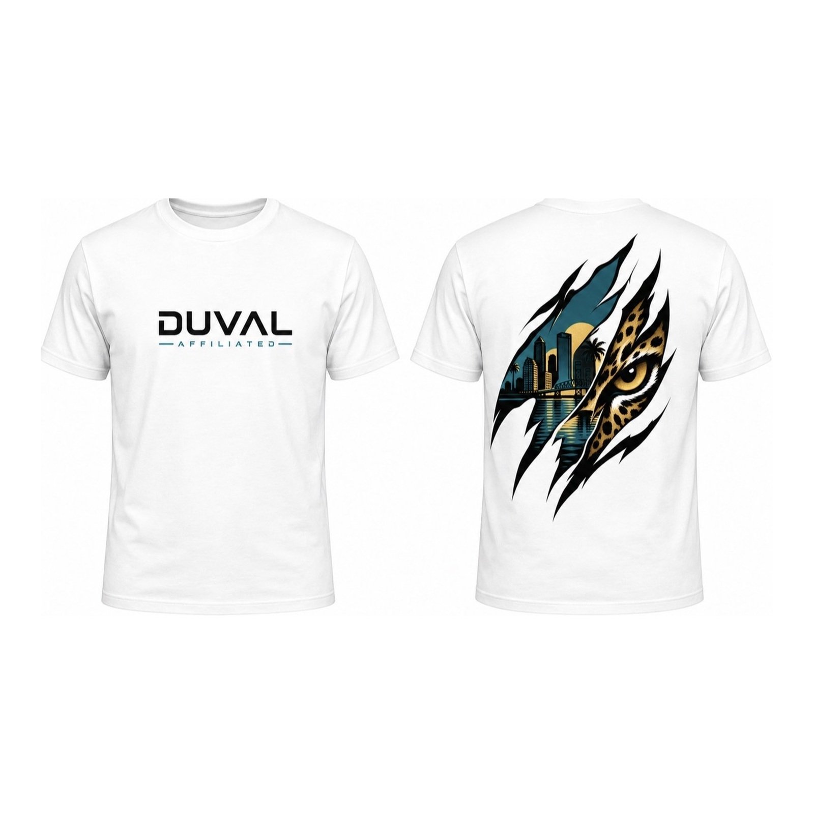 Duval Affiliated Claw Tee White Mens