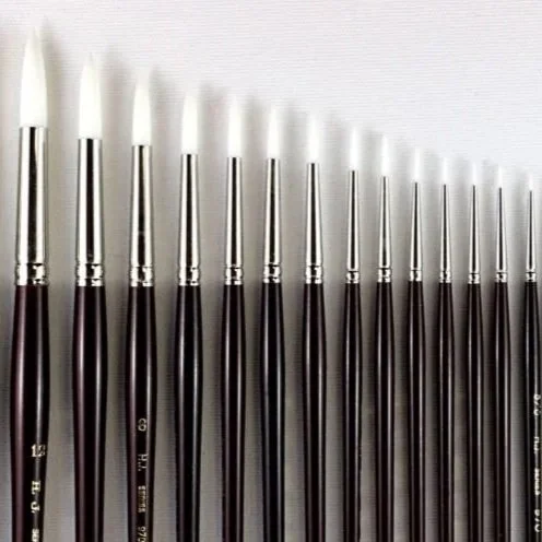 SERIES 970 White Taklon Watercolour Brush - Round