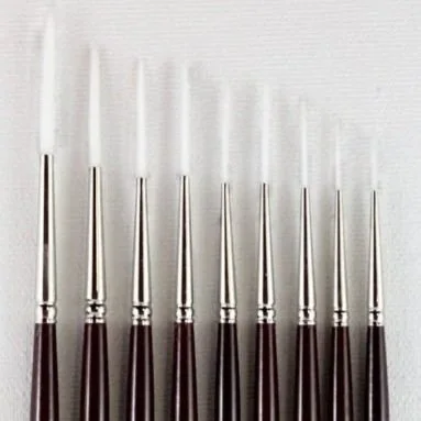 SERIES 990 White Taklon Brush - Script