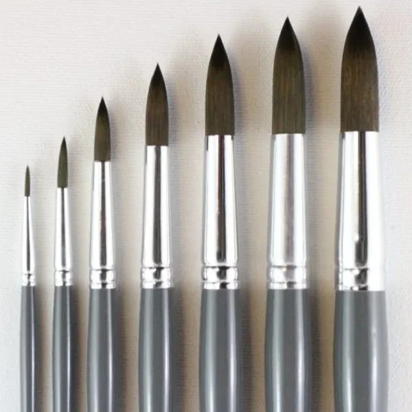 SERIES 6400R - Mightlon Long Handle Oil & Acrylic - Round