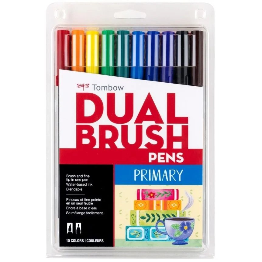 TOMBOW Dual Brush Pens - Assorted 10 & 5 Count Sets