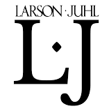 Larson Juhl logo featuring large black initials 'LJ' with a vertical line between them