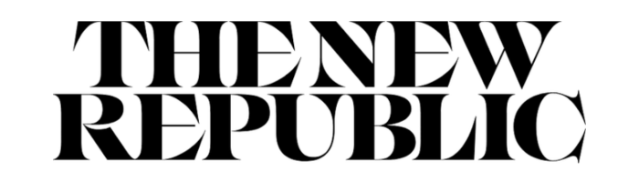 Text image reading 'The New Republic' in bold black font.