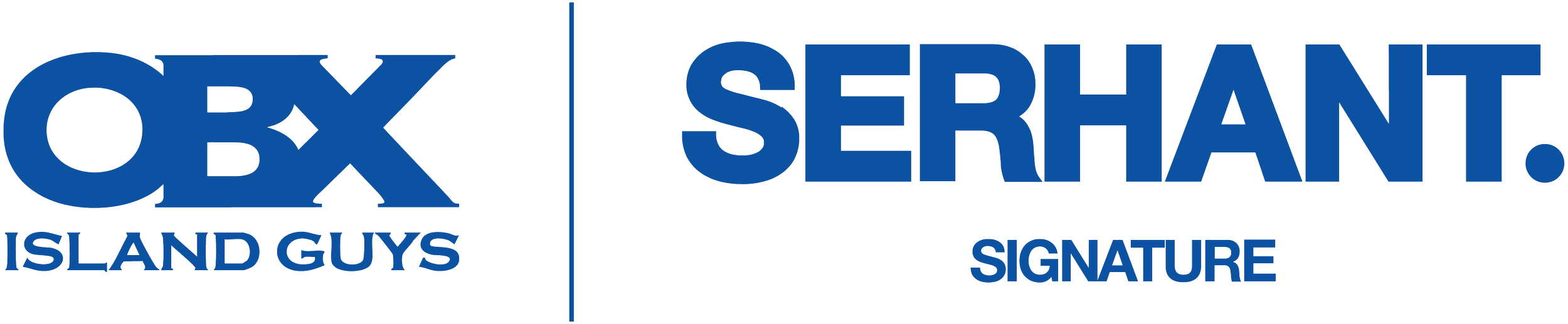 OBX Island Guys and Serhant Signature logo in blue text.