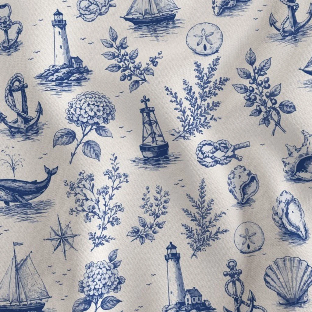 Coastal Delft Toile