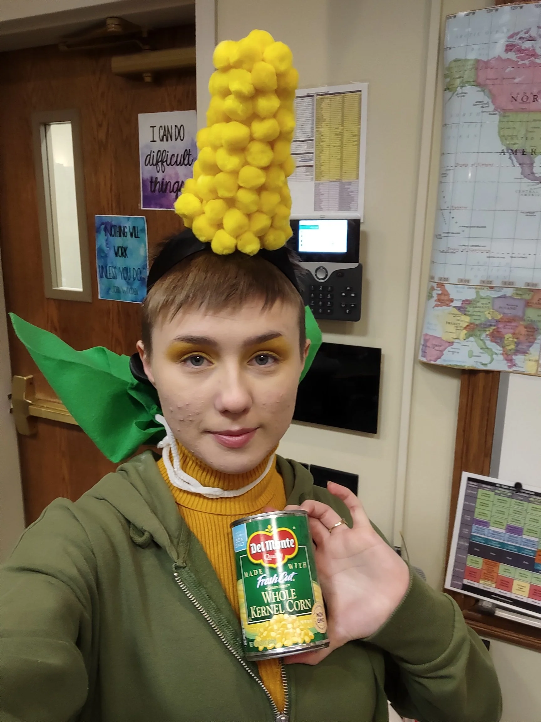 Corn on the cob and corn tassels made by me.