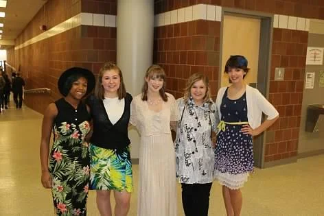 The models and hostess!