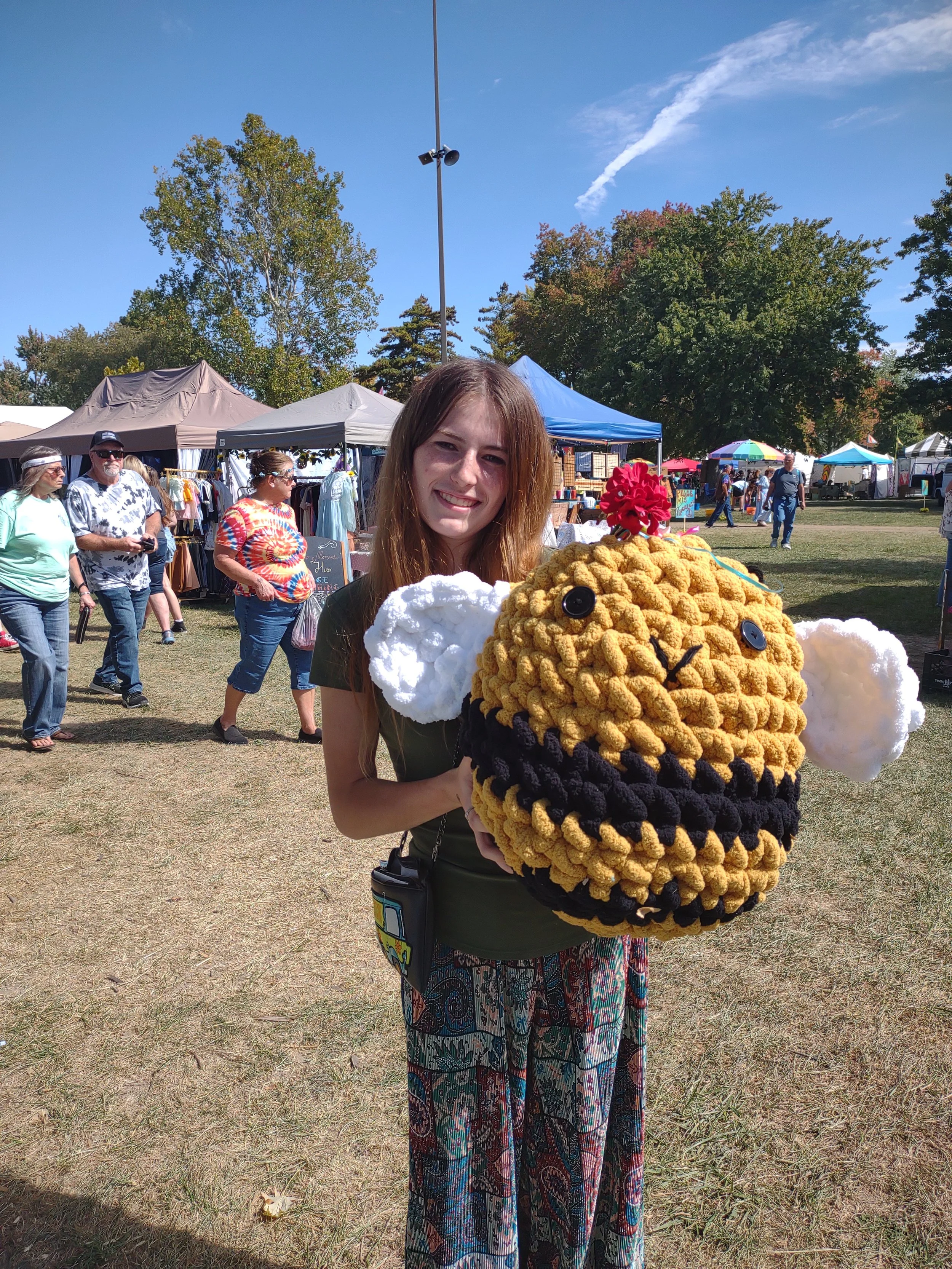 This lovely lady bought Big Bee that I made! (2023)