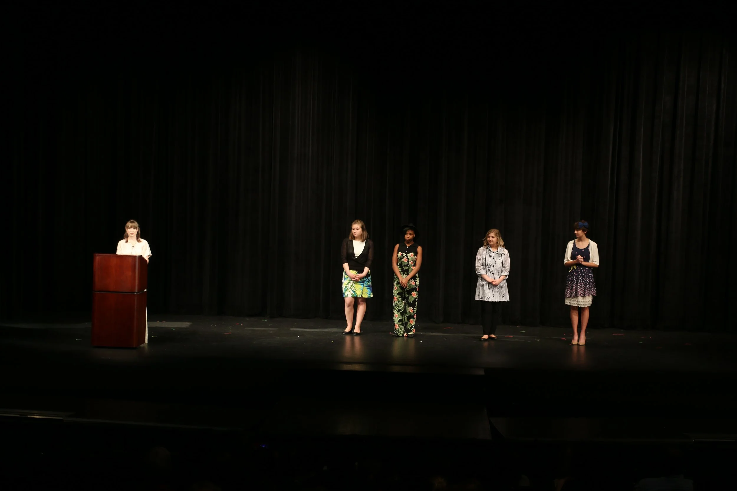 Me presenting the models