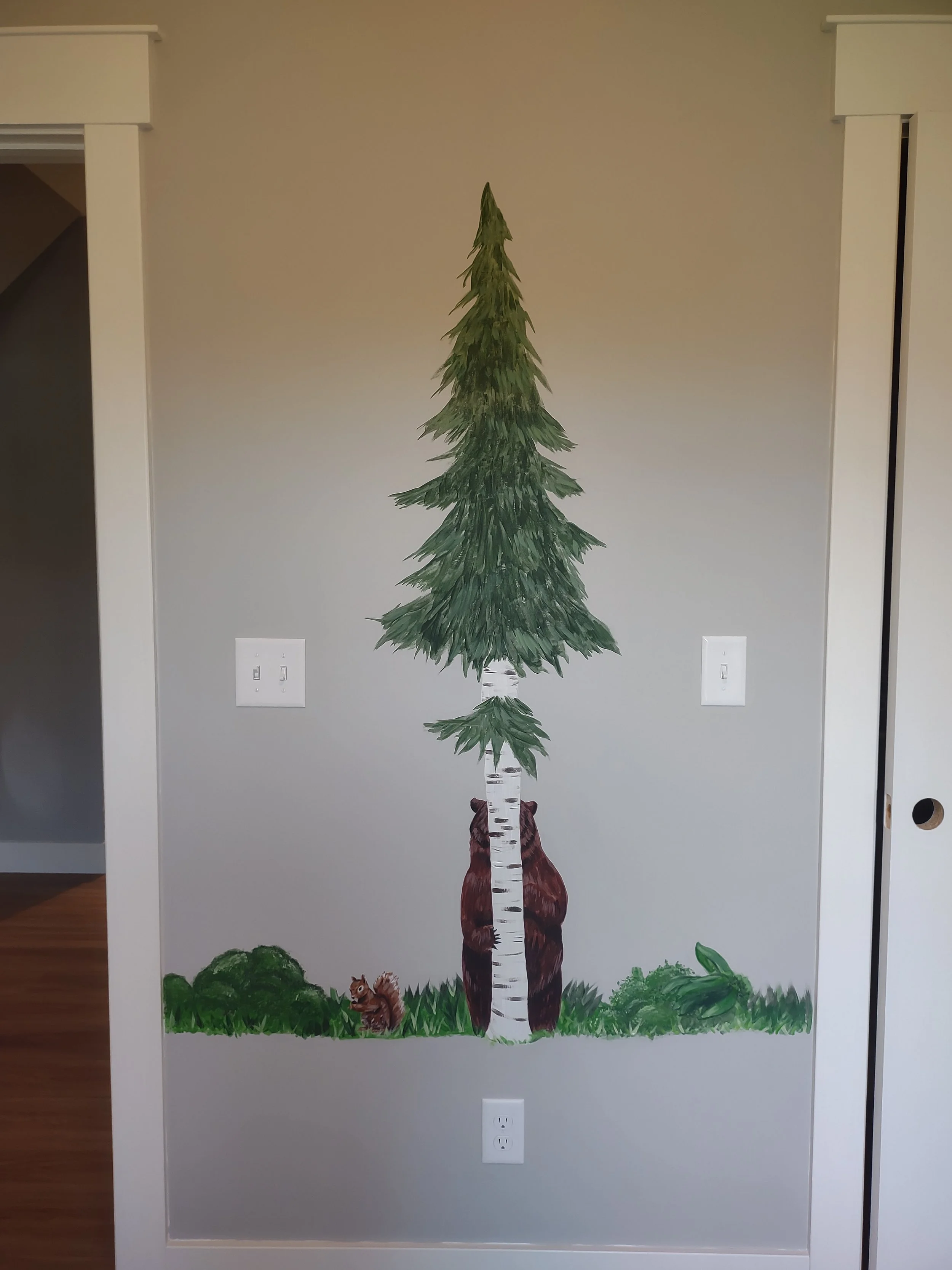 Landscape done for Isaiah 117, mural 1 of 3