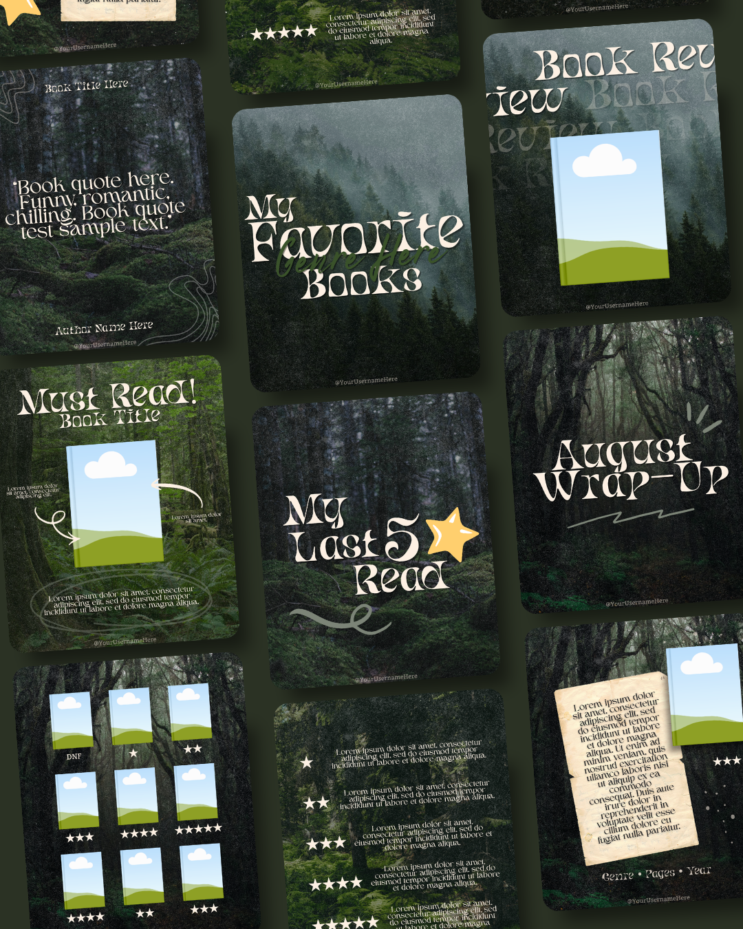 Dark Fantasy Canva Templates