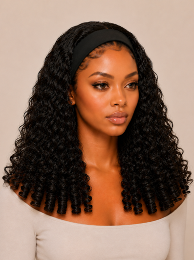 Island Muse Burmese Curly HEADBAND WIG