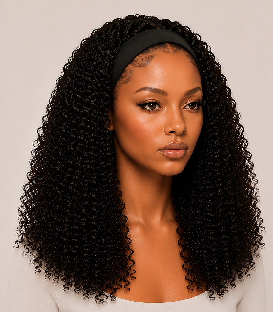 MUSE COIL KINKY CURLY HEADBAND WIG